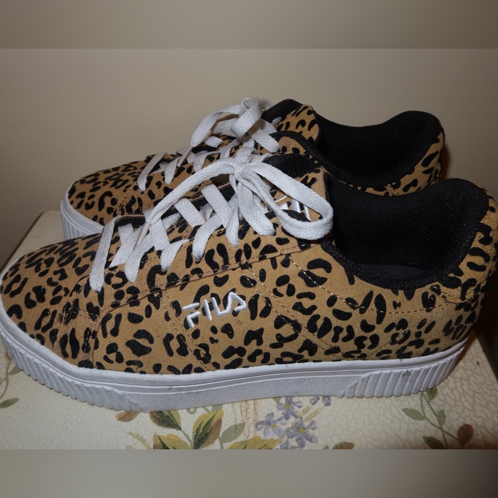 Fila Leopard print sneakers